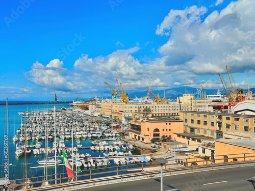 porto di genova italia, port of genoa italy  photo