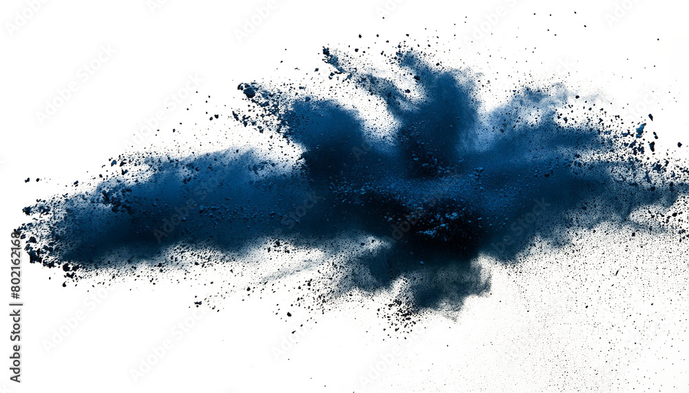 blue chalk and dust flying, effect explode isolated on transparent background. png blue chalk and dust flying, effect explode isolated on transparent background. png