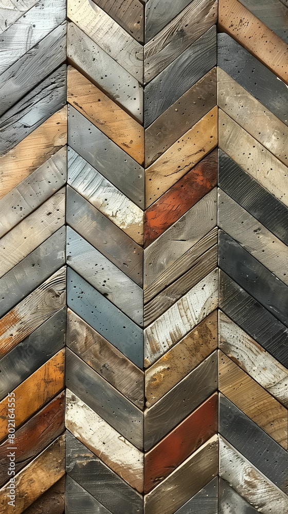 Close up of wooden plank wall. Generative AI Close up of wooden plank wall. Generative AI