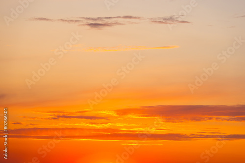 Sunset sky with sunset clouds and watercolor sky © Pavlo Vakhrushev