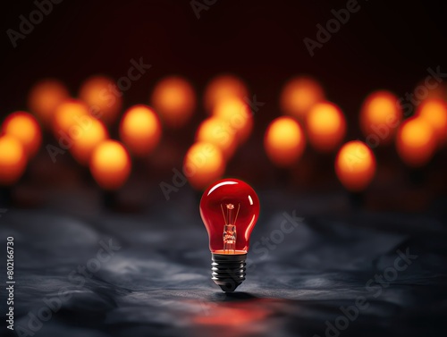 one, glow, red, bulb, dormant, concept, uniqueness, space, text, iconic, peerless, nonstandard, selective, distinct, upside, moment, discrete, outstanding, unrivale, withstand, exclusive, single photo