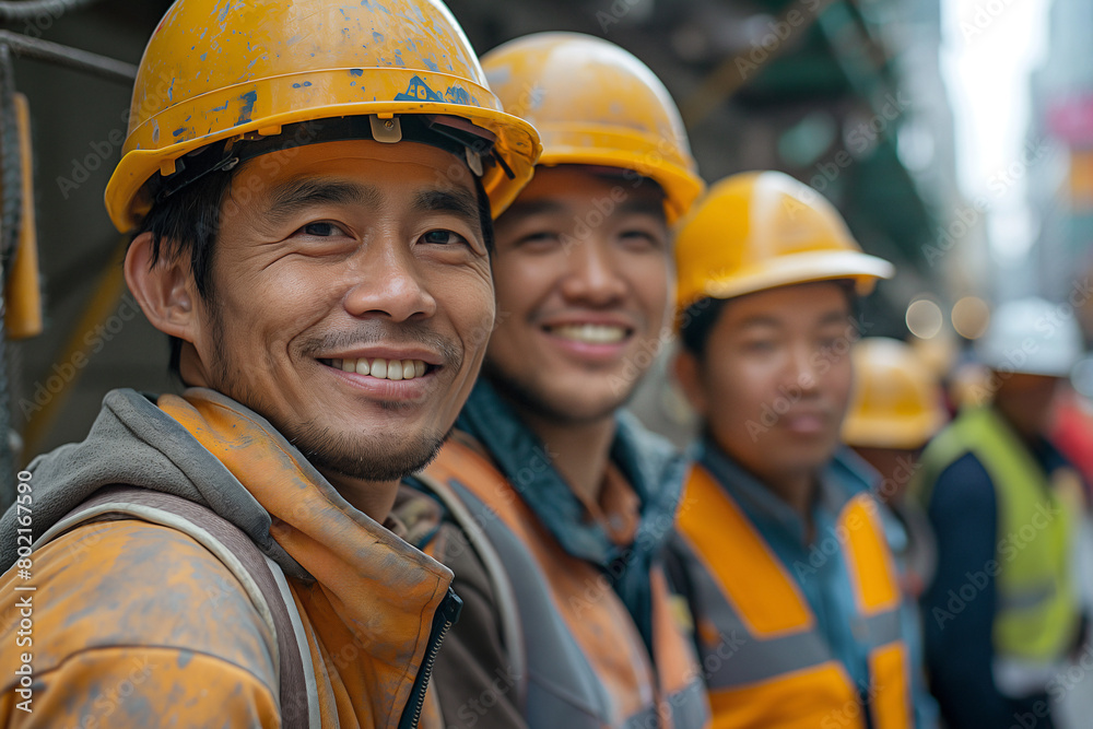 worker,builder,constructor,labour,man day,group of four construction workers in a small construction site worker,builder,constructor,labour,man day,group of four construction workers in a small construction site