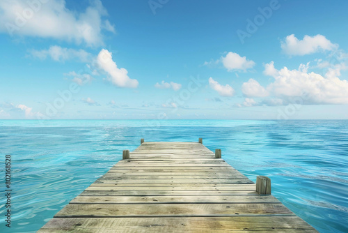 wooden pier in the ocean