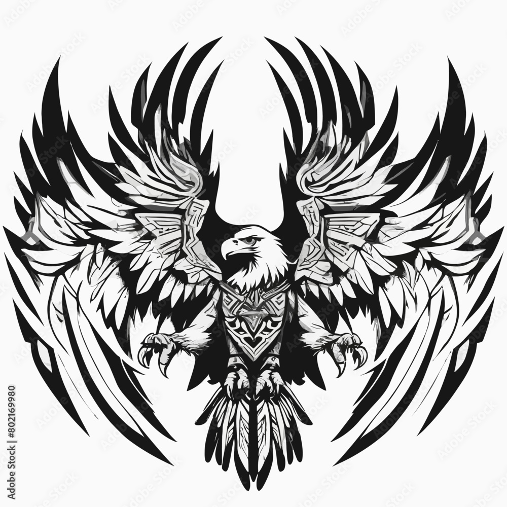 Obraz premium Tribal Eagle Artwork