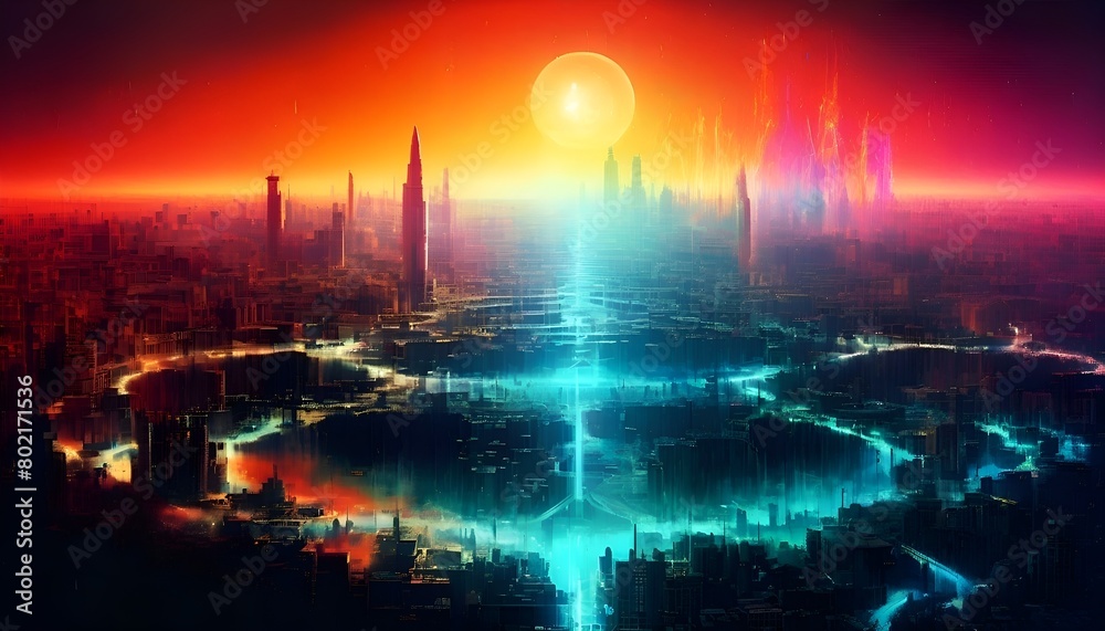 Obraz premium Eine Parallelwelt. Wallpaper für Computer 10.
