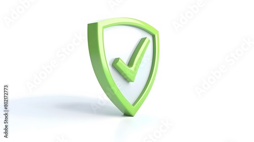 cartoon 3d Icon safety shield check mark perspective . green symbol security safety icon. Checkmark in minimalistic style. 3d vector illustration. white background Free Download cartoon 3d Icon safety shield check mark perspective . green symbol security safety icon. Checkmark in minimalistic style. 3d vector illustration. white background - GFXLoad