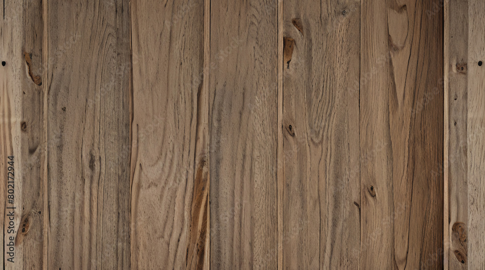 Fototapeta premium Vintage Wooden Plank Wall. Rustic Wood Board Background. Antique Paneling Texture. Rough Timber Wall Surface. Weathered Lumber Board Fence