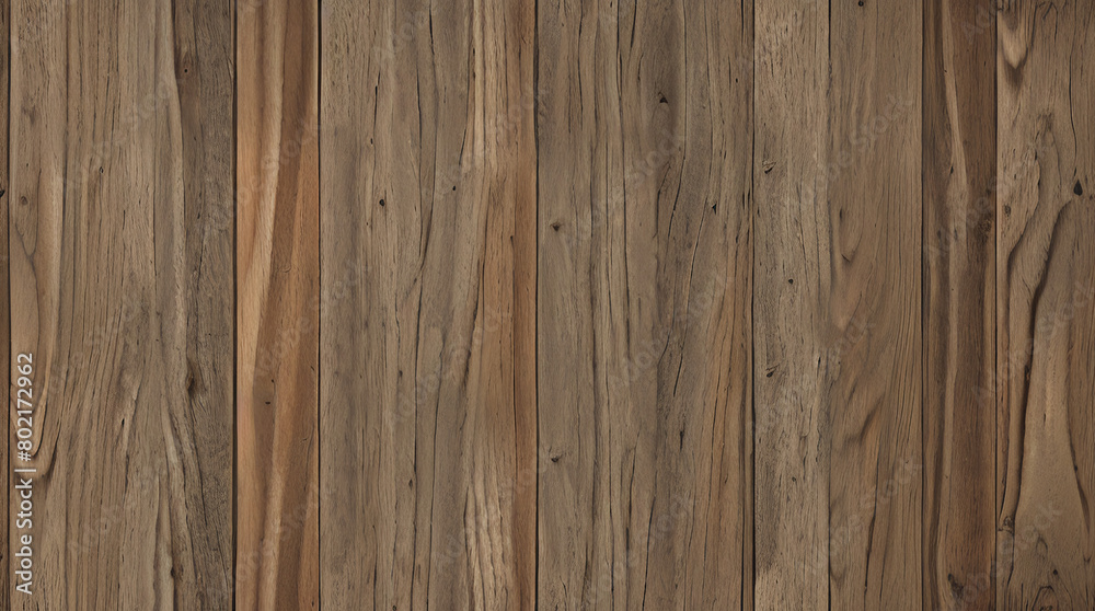 Fototapeta premium Vintage Wooden Plank Wall. Rustic Wood Board Background. Antique Paneling Texture. Rough Timber Wall Surface. Weathered Lumber Board Fence