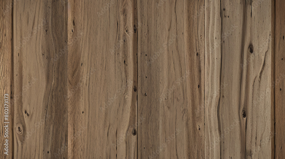 Naklejka premium Vintage Wooden Plank Wall. Rustic Wood Board Background. Antique Paneling Texture. Rough Timber Wall Surface. Weathered Lumber Board Fence