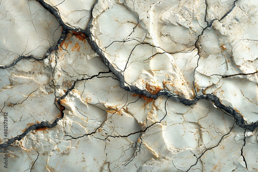 Cracked white stone texture,  Abstract background and texture for design