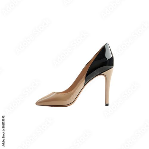 Luxury high heels isolated on a transparent background