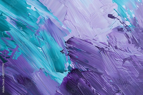 Abstract purple mint painting background. 