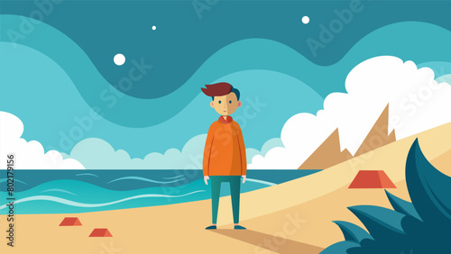 A movie poster shows a character standing on a beach with a wave crashing behind them with the tagline Sometimes all you need is a theutic.