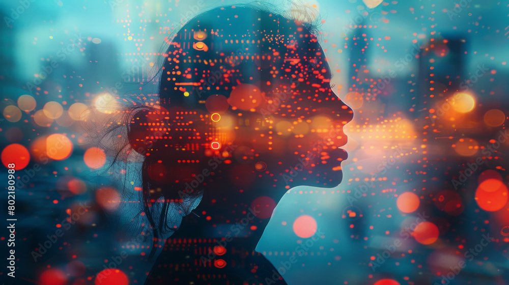 Exploring the integration of human with technology and urban environment through double exposure photography. Exploring the integration of human with technology and urban environment through double exposure photography.