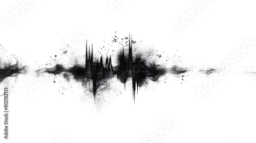 sound wave isolated on a transparent background