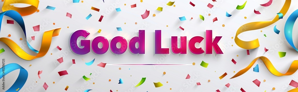 The phrase Good luck is written in large letters