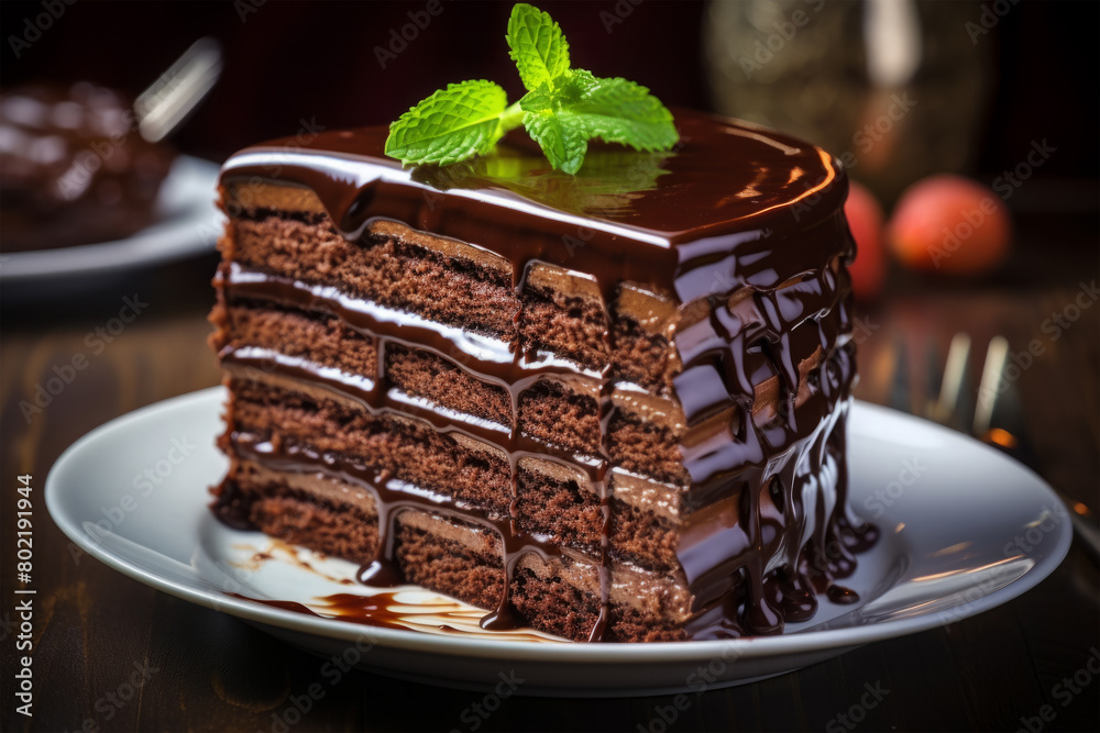 chocolate cake on background chocolate cake on background
