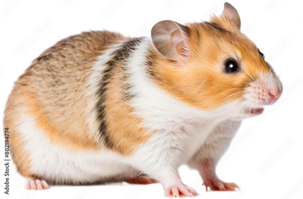 standing hamster isolated on WHITE background cutout standing hamster isolated on WHITE background cutout