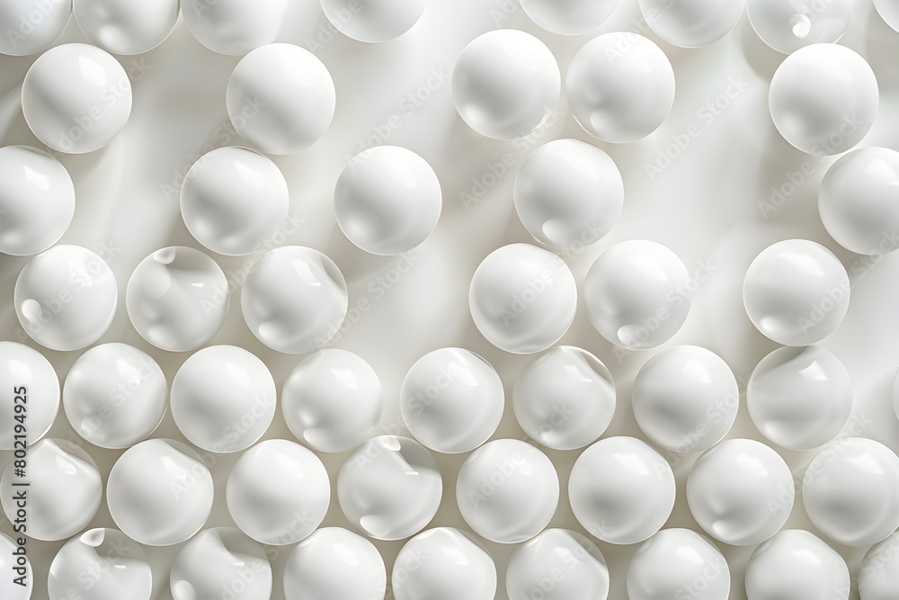 wall of white spheres, top view, 3D rendering, abstract background, texture, pattern, wallpaper, seamless repeating pattern, white wall, seamless, 2048x576 pixels. The image depicts a wall of white sp wall of white spheres, top view, 3D rendering, abstract background, texture, pattern, wallpaper, seamless repeating pattern, white wall, seamless, 2048x576 pixels. The image depicts a wall of white sp