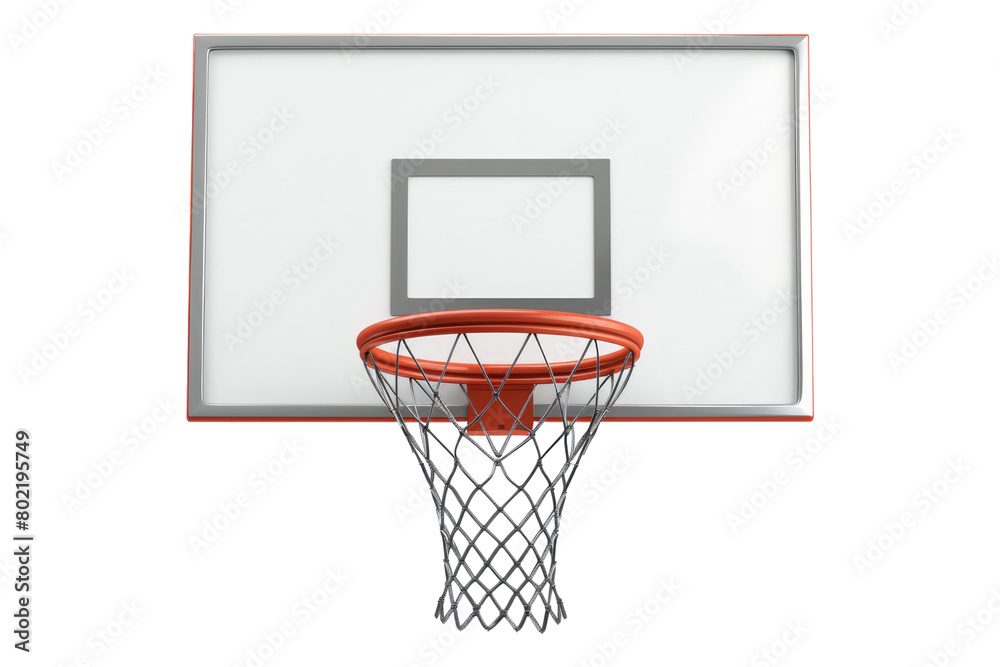 Basketball rim isolated on transparent background.