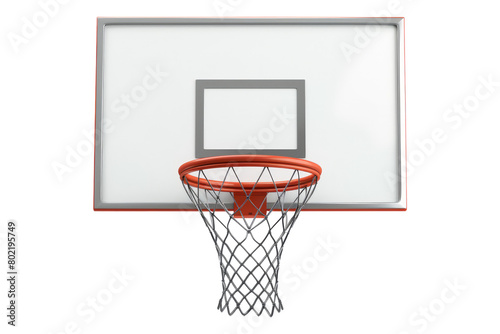 Basketball rim isolated on transparent background.