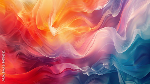 Explore the dynamic interplay of colors as they flow seamlessly, creating a mesmerizing gradient wave.