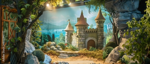 A children s literature festival features a fairytale inspired stage photo