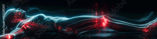 Wallpaper Mural 3D-gerenderte Röntgenaufnahme eines Körperschmerzes - 3d rendered x-ray of a body pain Torontodigital.ca