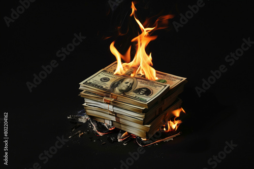 Money going up in flames