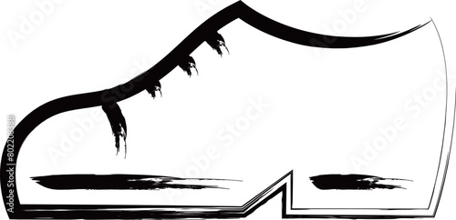 筆書きビジネスアイコン　革靴