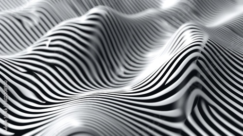 A visual effect where interlacing lines create the illusion of waves or ripples