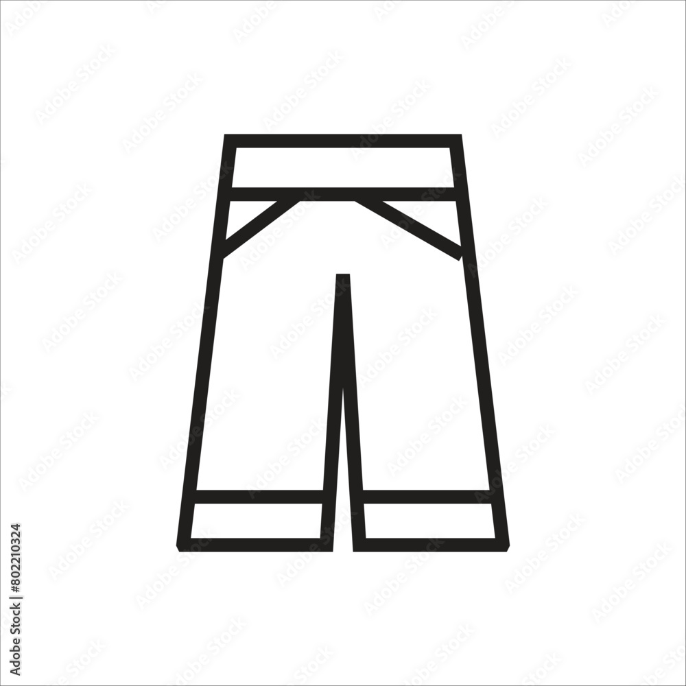 long pants vector icon line template long pants vector icon line template