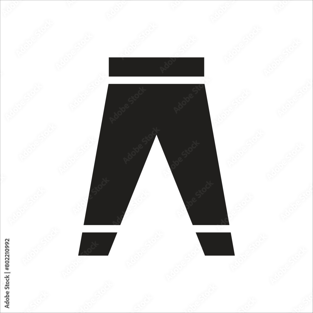 long pants vector icon line template