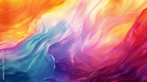 Discover the serene beauty of simplicity as vibrant colors flow in a mesmerizing gradient wave.