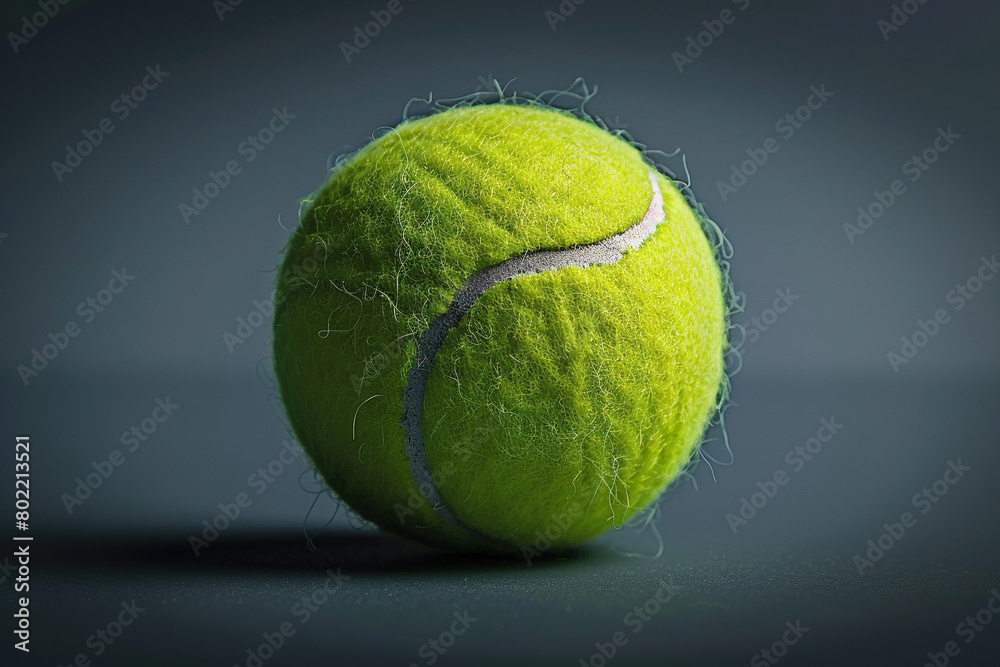 Green tennis ball. The concept of competition, sport, Olympic Games. Generated by artificial intelligence