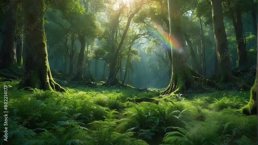 forest in the morning forest in the morning
