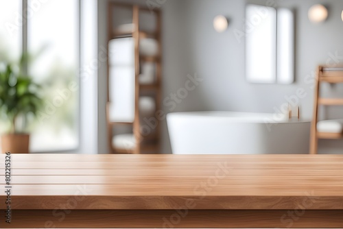 empty table in bathroom  © RORON