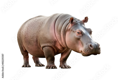hippopotamus in isolated