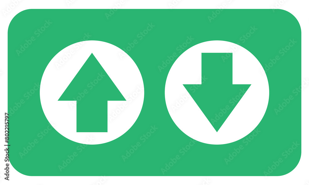 Up and Down Arrows icon vector isolated on white background, logo concept of Up and Down Arrows. EPS 10. Up and Down Arrows icon vector isolated on white background, logo concept of Up and Down Arrows. EPS 10.