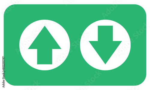 Free Download Up and Down Arrows icon vector isolated on white background, logo concept of Up and Down Arrows. EPS 10. - GFXLoad