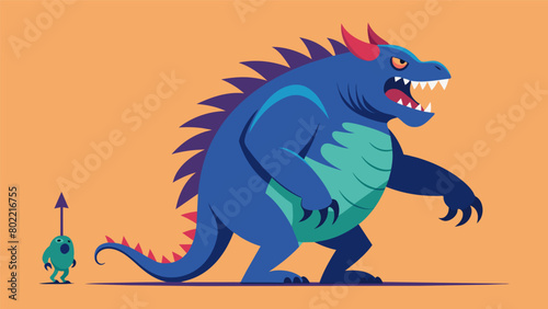 The body of the monster constantly shifts and changes reflecting the everevolving nature of misinformation..