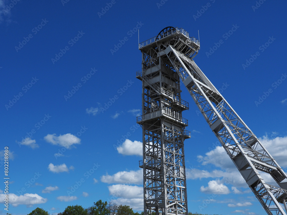 Disused winding tower in the Ruhr region Disused winding tower in the Ruhr region