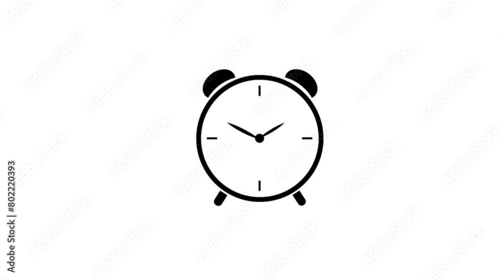 Clock icon 4k Animation.