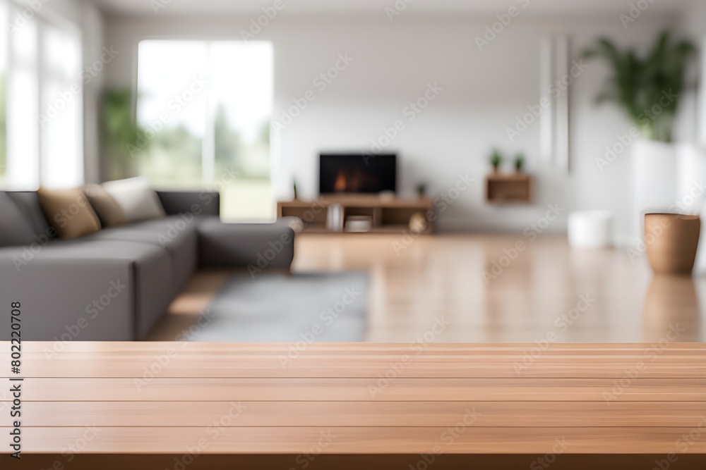 empty table in living room empty table in living room