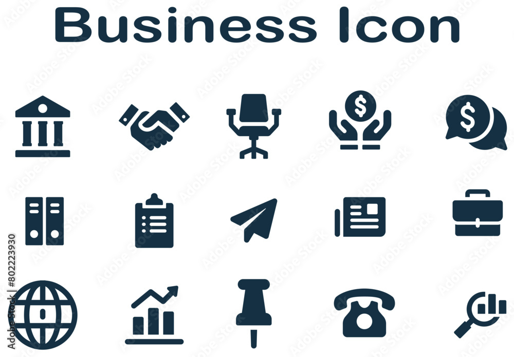 Business Icon, Office Icon, Vector Business Icon, Office Icon, Vector