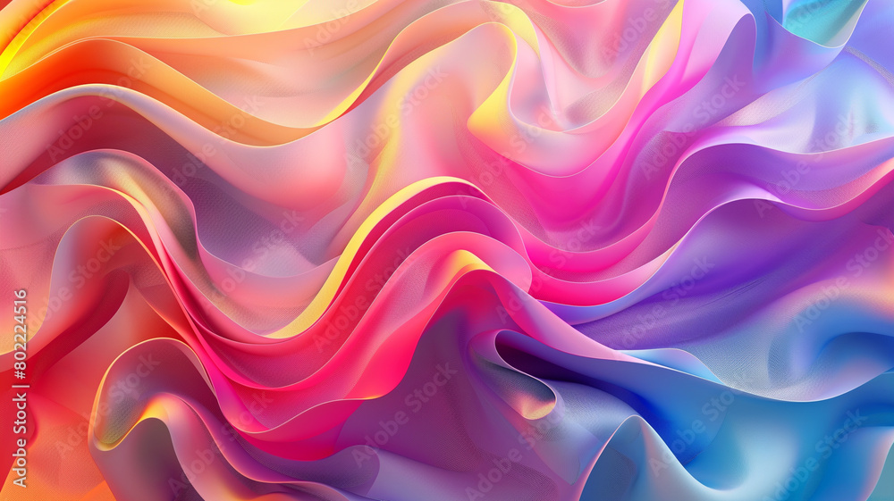 Obraz premium Design a dynamic presentation background abstract wave pattern, infused with elements of modern design.