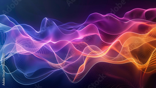 Design a dynamic presentation background abstract wave pattern, infused with elements of modern design.