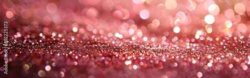 Romantic Pink Gold Bokeh Circle Lights on Abstract Background for Valentine's Day, Women's Day, or Any Special Event