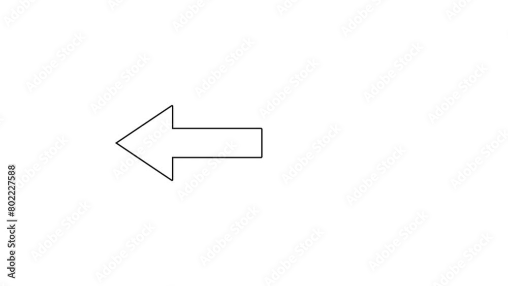 arrow icon 4k animation.