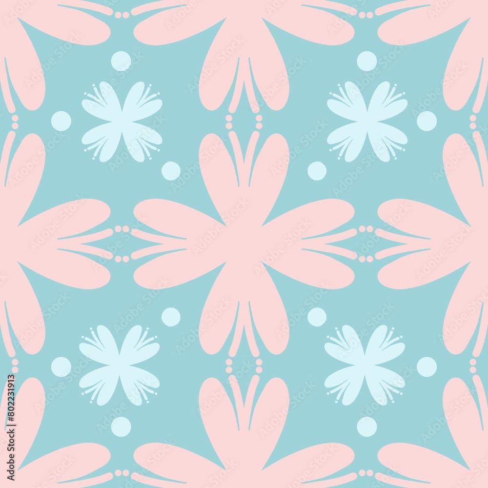 Fototapeta premium seamless floral pattern